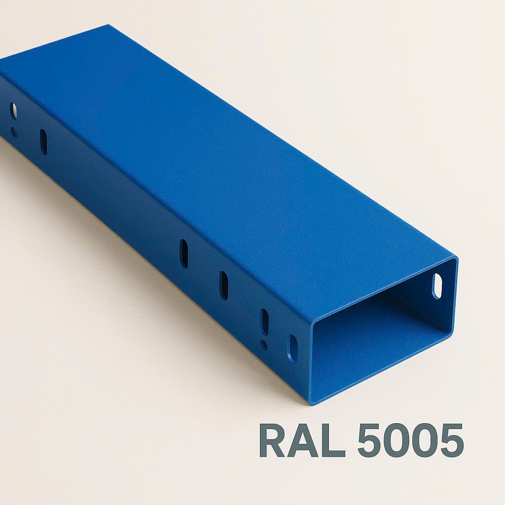 Máng cáp sơn tĩnh điện màu xanh RAL 5005